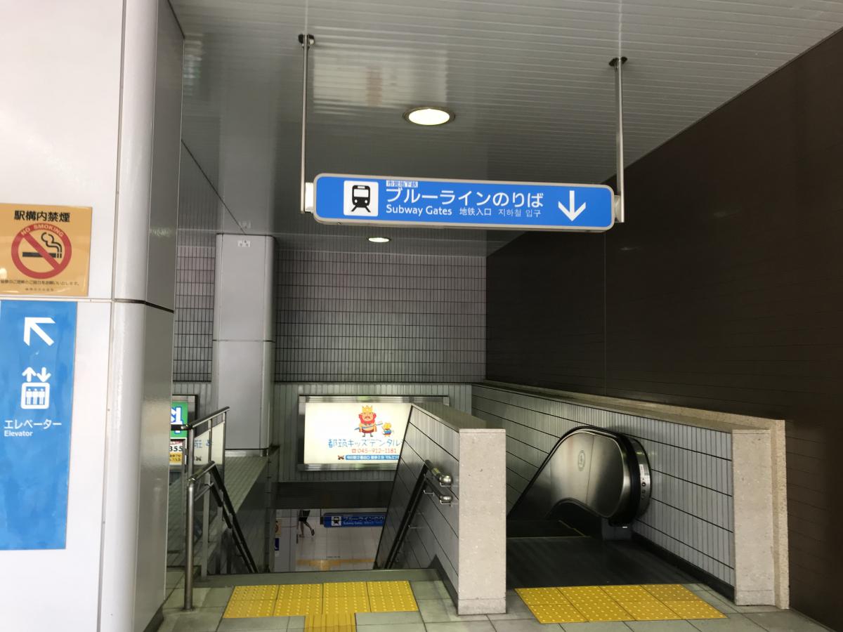 【ユキサキNAVI】路線図：新羽駅 横浜市営地下鉄ブルーライン（あざみ野駅～関内駅）